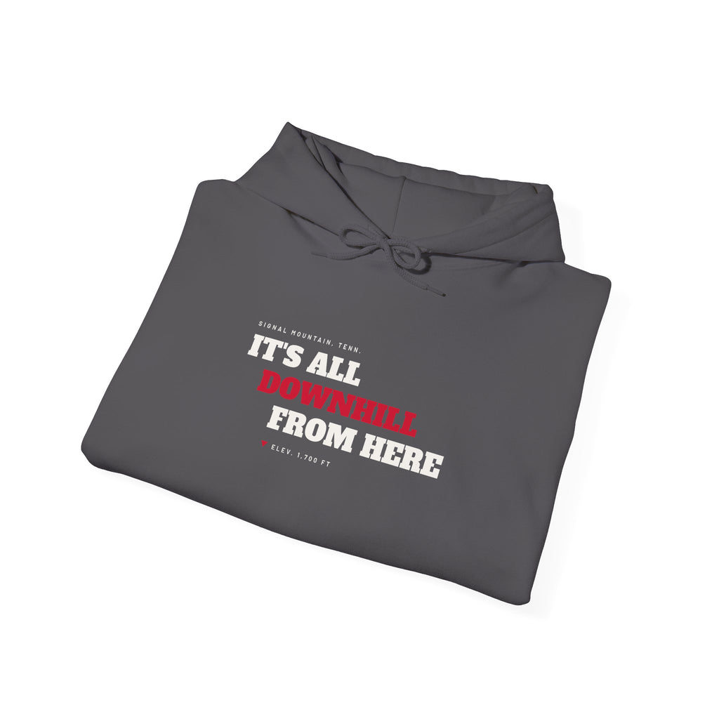 It's All Downhill From Here Hoodie — Signal Mountain, TN
