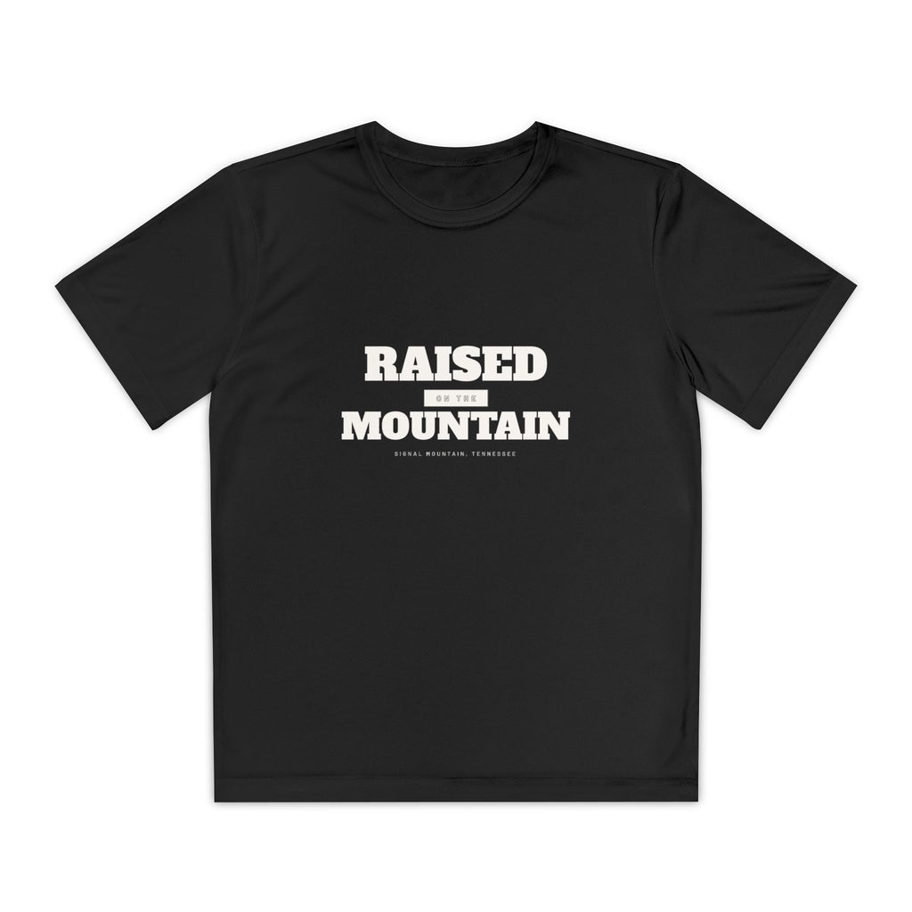 Youth Raised on the Mountain Performance Tee — Signal Mountain, TN