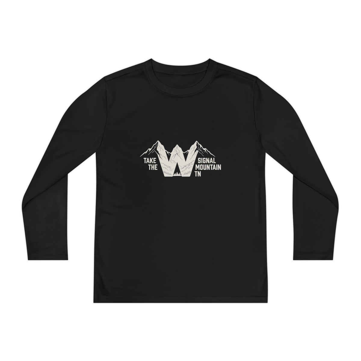 Youth Take the W Long Sleeve Performance Tee — Signal Mountain, TN