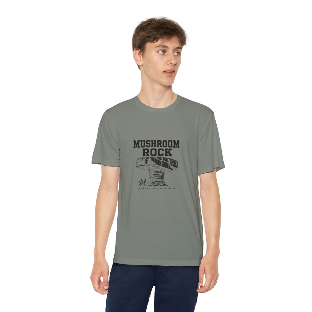 Youth Mushroom Rock Performance Tee — Signal Mountain, TN