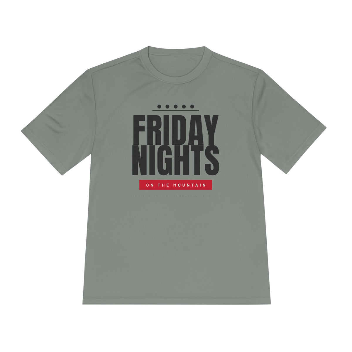 Men's Friday Nights on the Mountain Performance Tee — Signal Mountain, TN