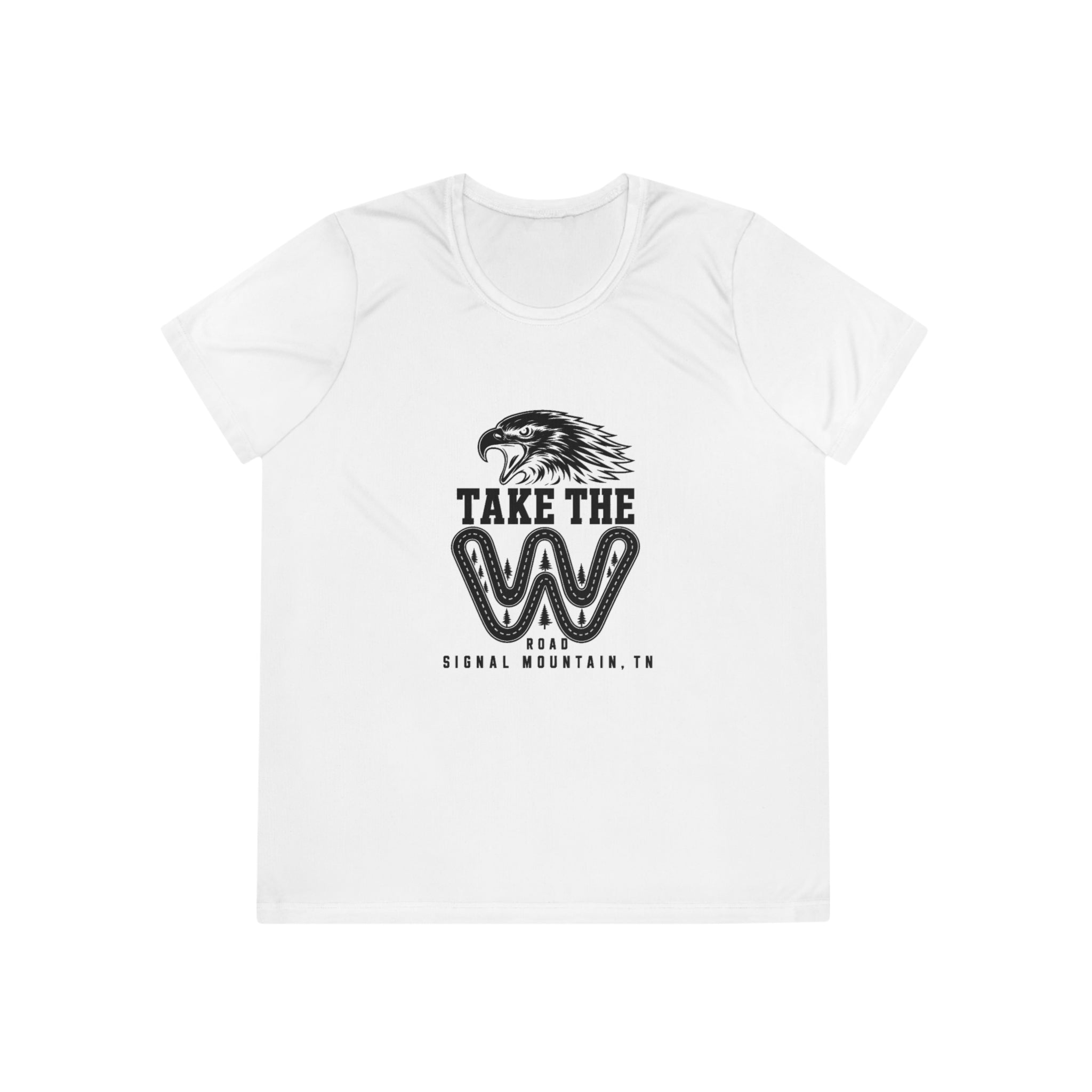 Women's Take the W Road Performance Tee — Signal Mountain, TN