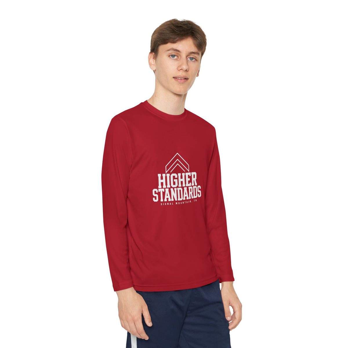 Youth Higher Standards Long Sleeve Performance Tee — Signal Mountain, TN