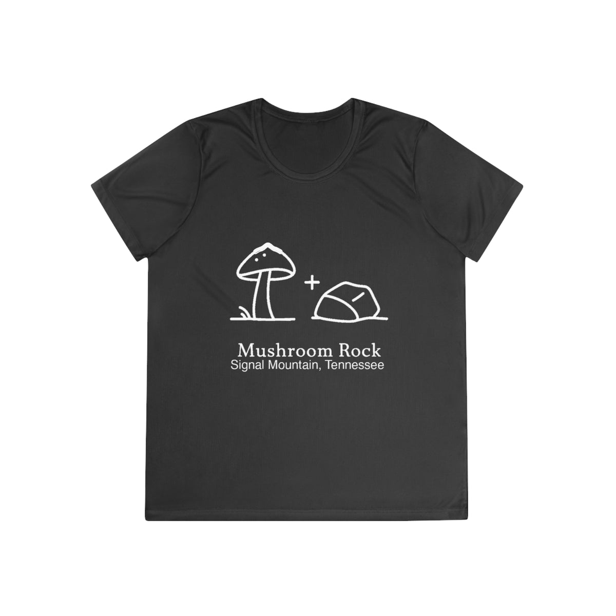 Women's Mushroom + Rock Performance Tee — Signal Mountain, TN