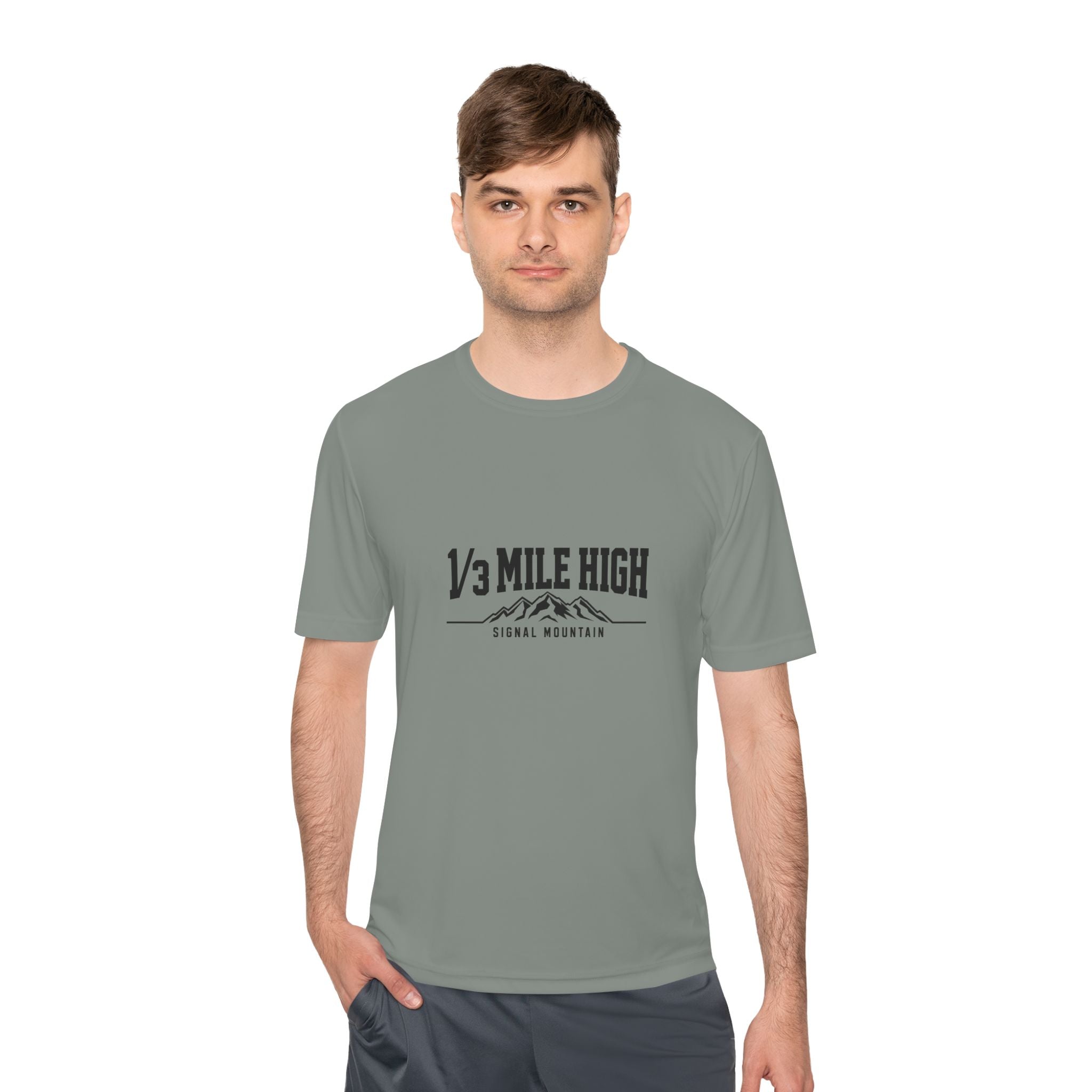 Men's 1/3 Mile High Performance Tee — Signal Mountain, TN
