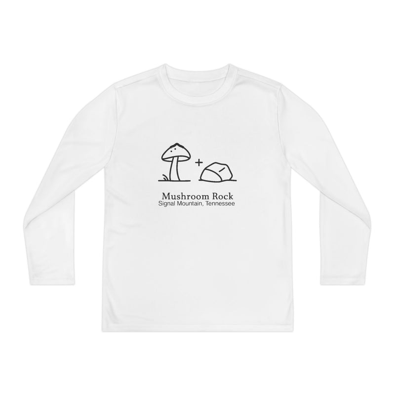 Youth Mushroom + Rock Long Sleeve Performance Tee