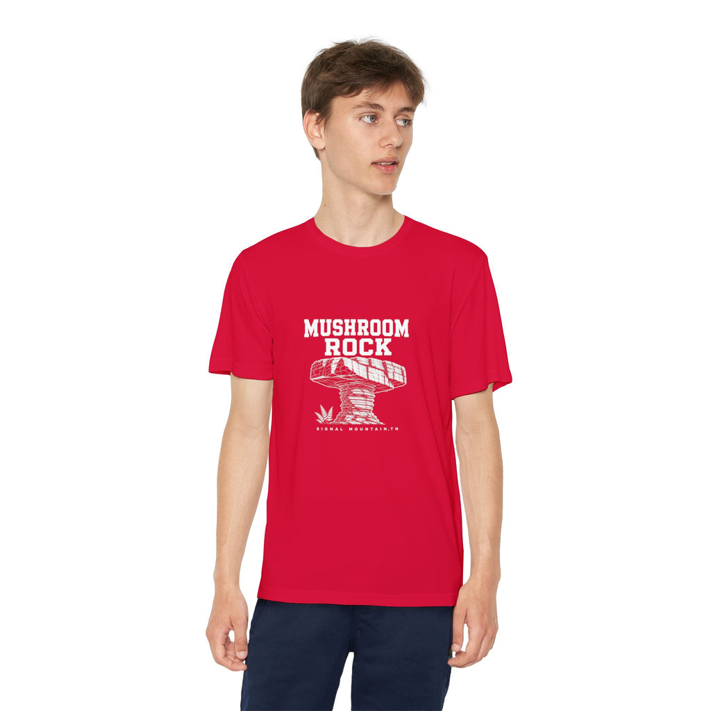 Youth Mushroom Rock Performance Tee — Signal Mountain, TN