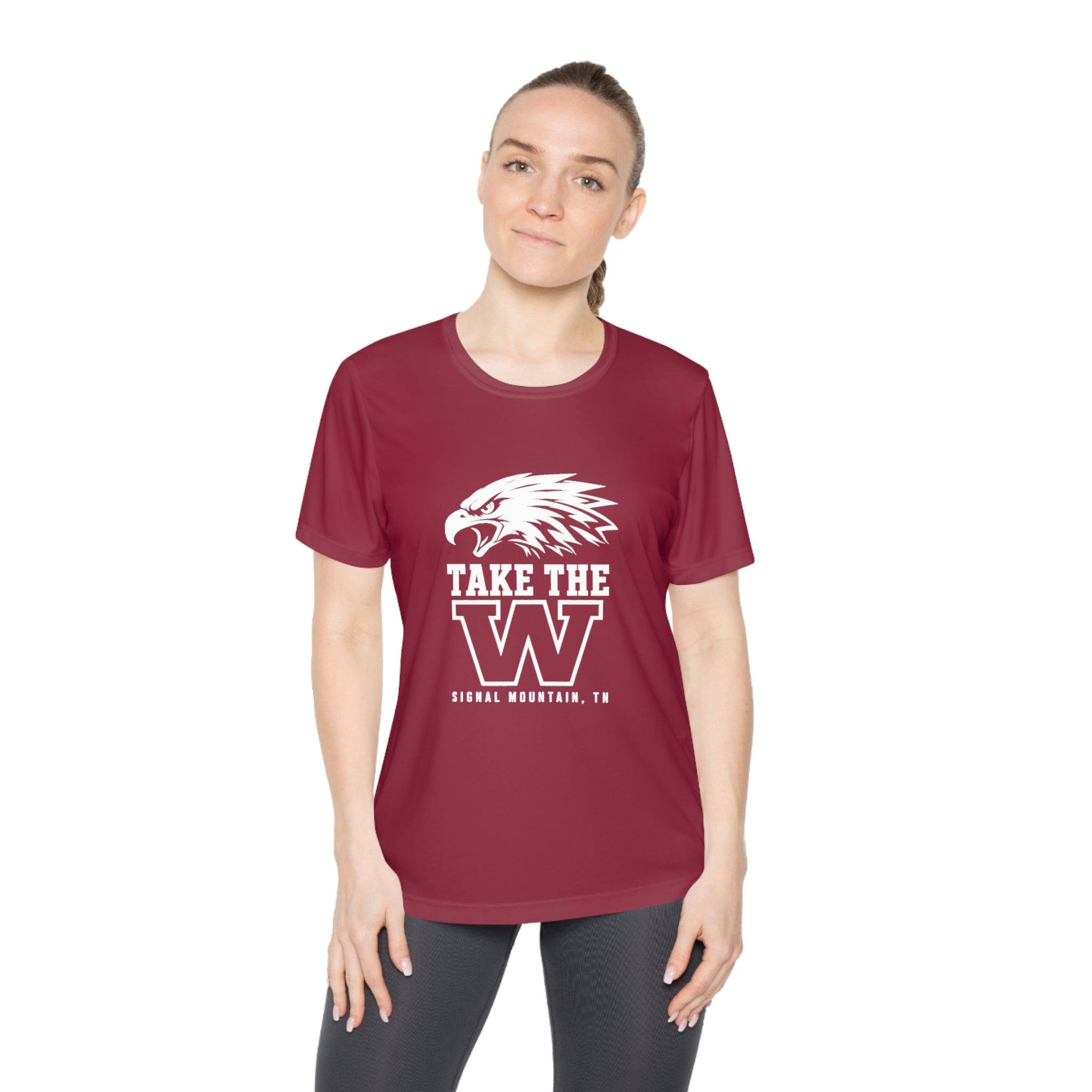 Women's Take the W Performance Tee — Signal Mountain, TN