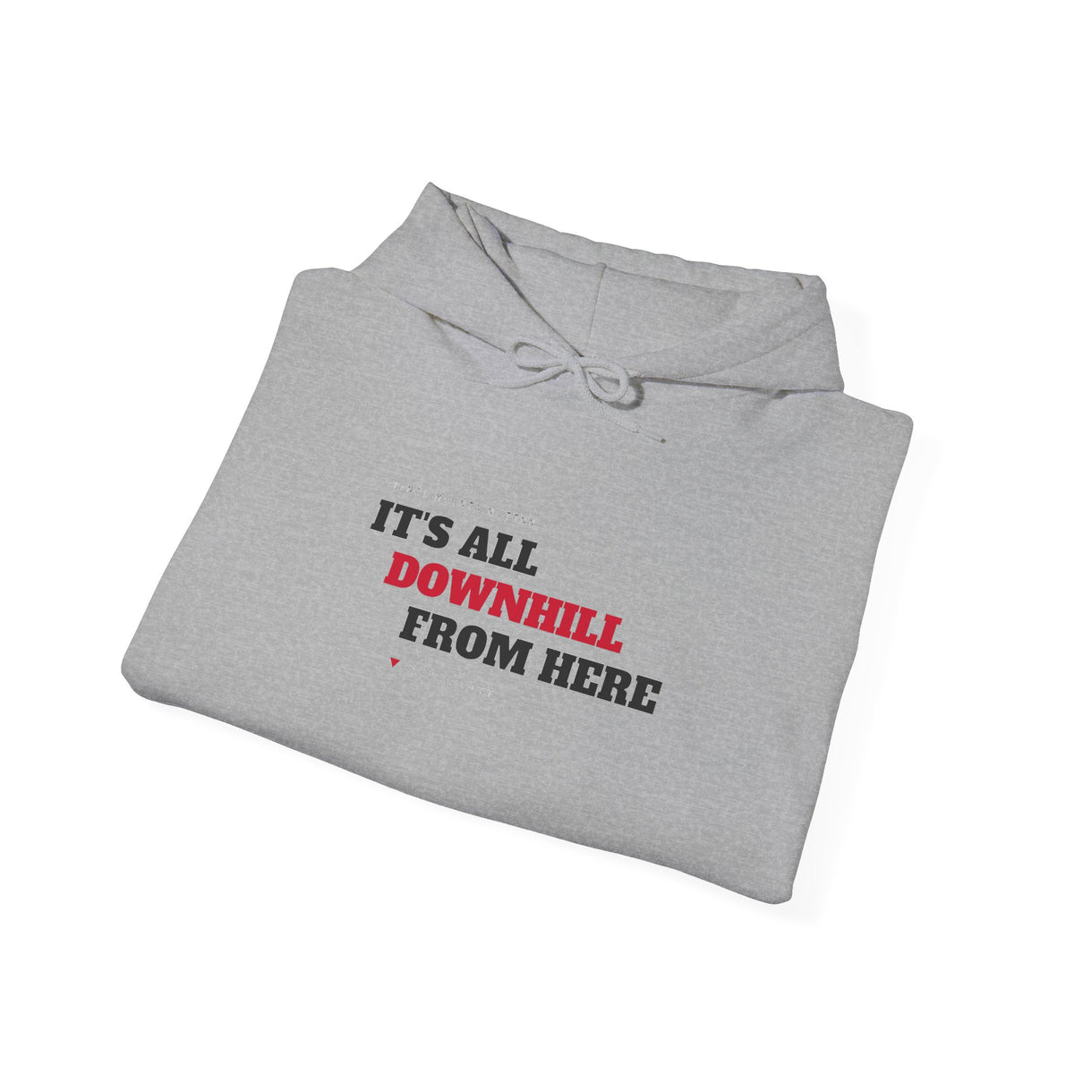 It's All Downhill From Here Hoodie — Signal Mountain, TN