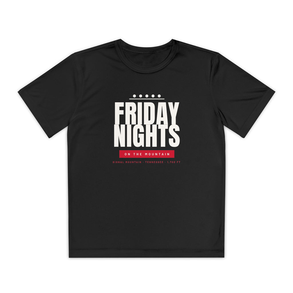 Youth Friday Nights on the Mountain Performance Tee — Signal Mountain, TN
