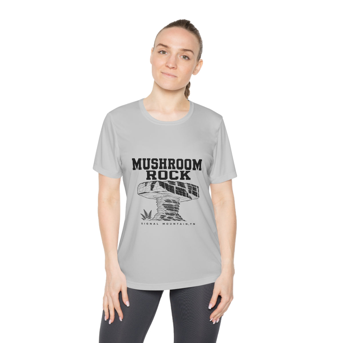 Women's Mushroom Rock Performance Tee — Signal Mountain, TN