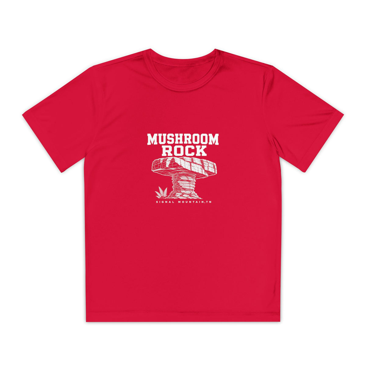Youth Mushroom Rock Performance Tee — Signal Mountain, TN