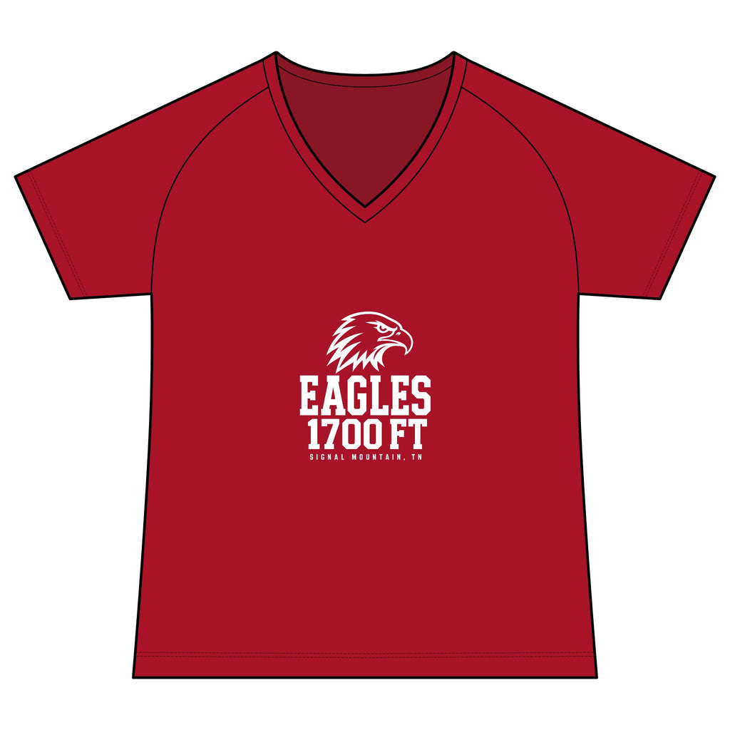 Women's Eagles • 1700 FT Performance V-Neck — Signal Mountain, TN