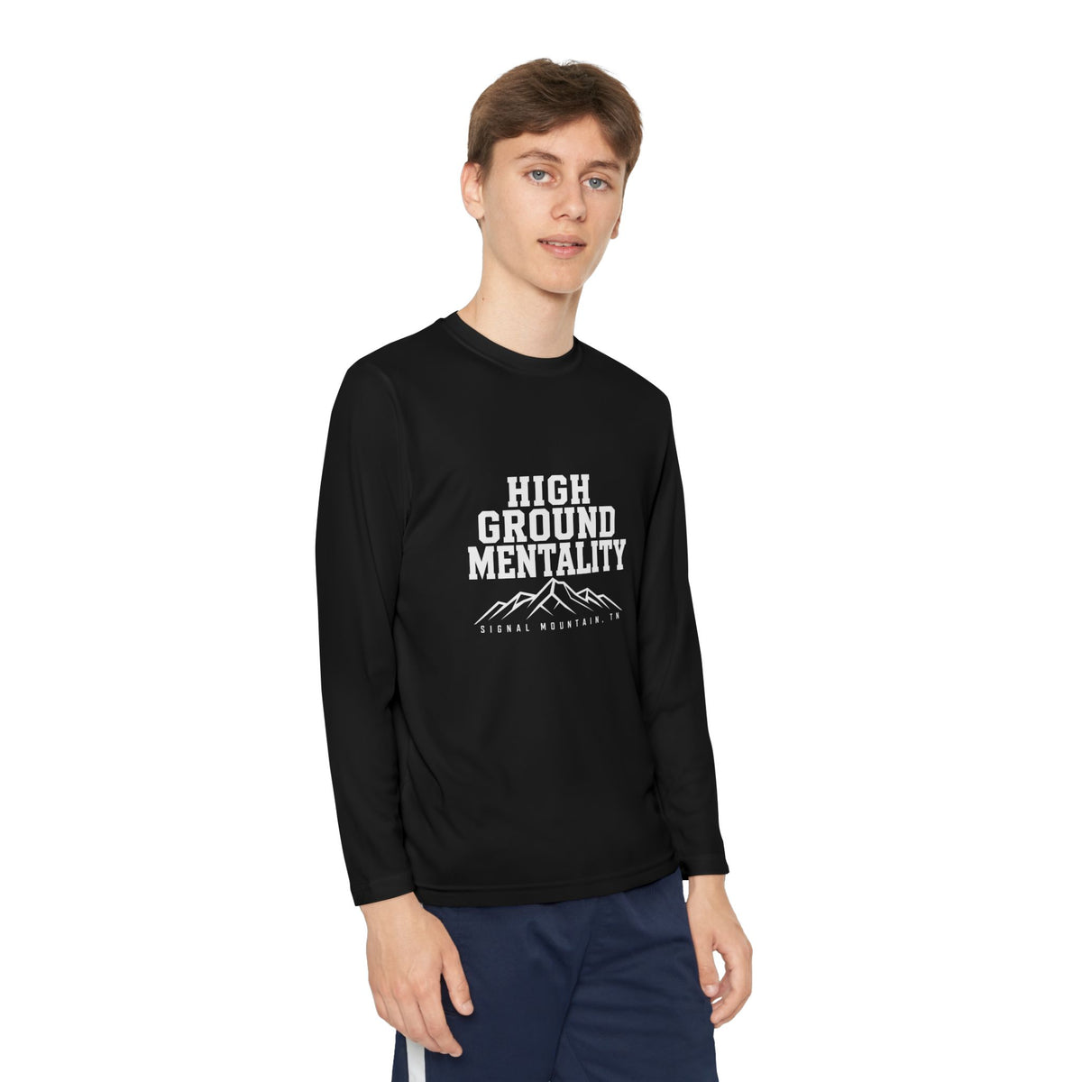 Youth High Ground Mentality Long Sleeve Performance Tee — Signal Mountain, TN