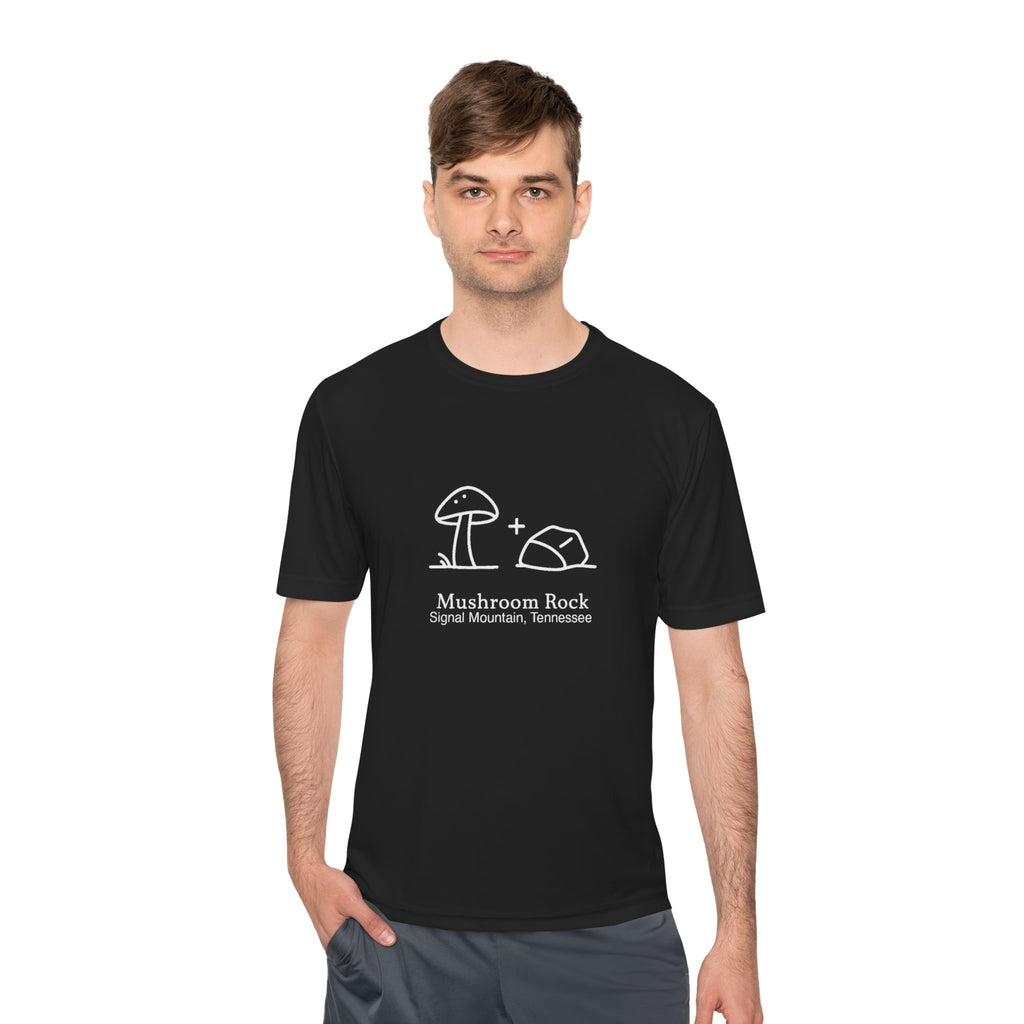 Men's Mushroom + Rock Performance Tee — Signal Mountain, TN