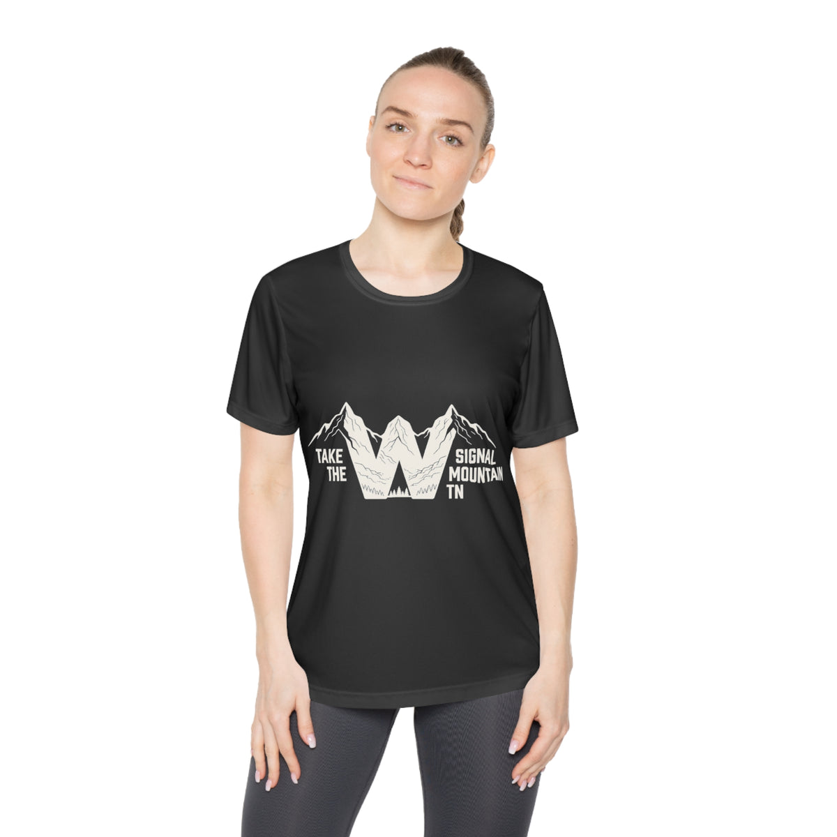 Women's Take the W Performance Tee — Signal Mountain, TN