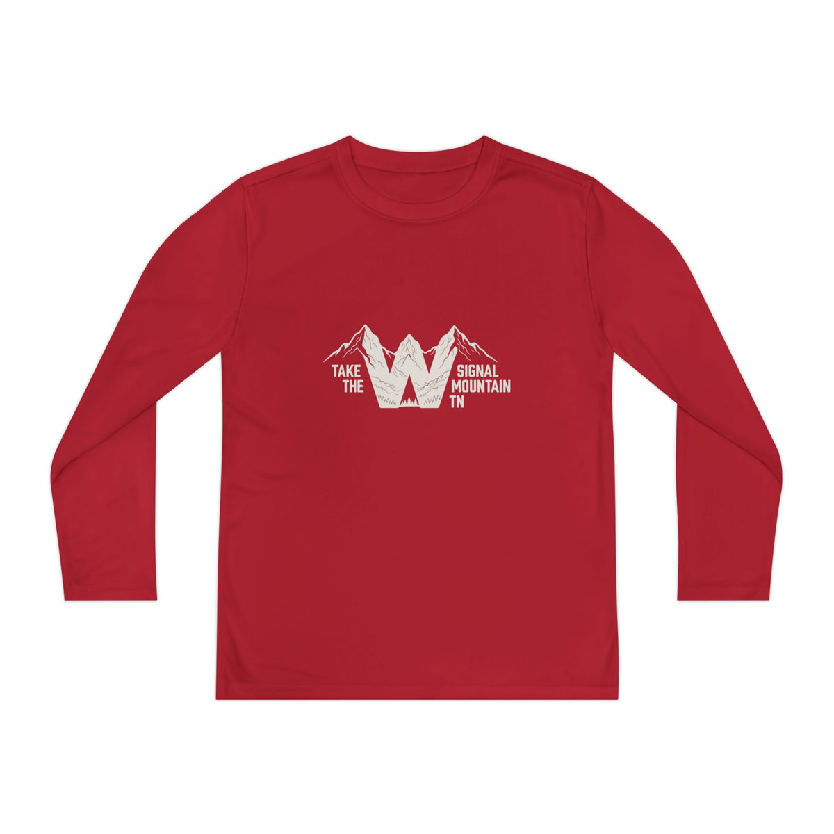Youth Take the W Long Sleeve Performance Tee — Signal Mountain, TN