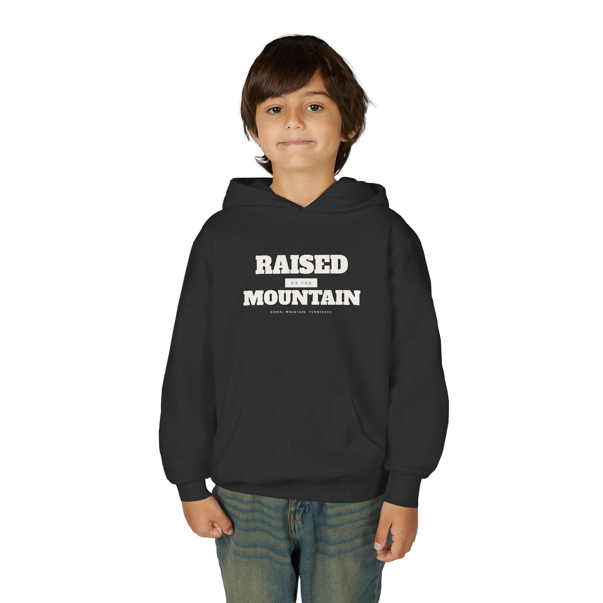 Youth Raised on the Mountain Hoodie — Signal Mountain, TN